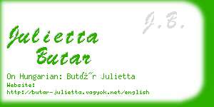 julietta butar business card